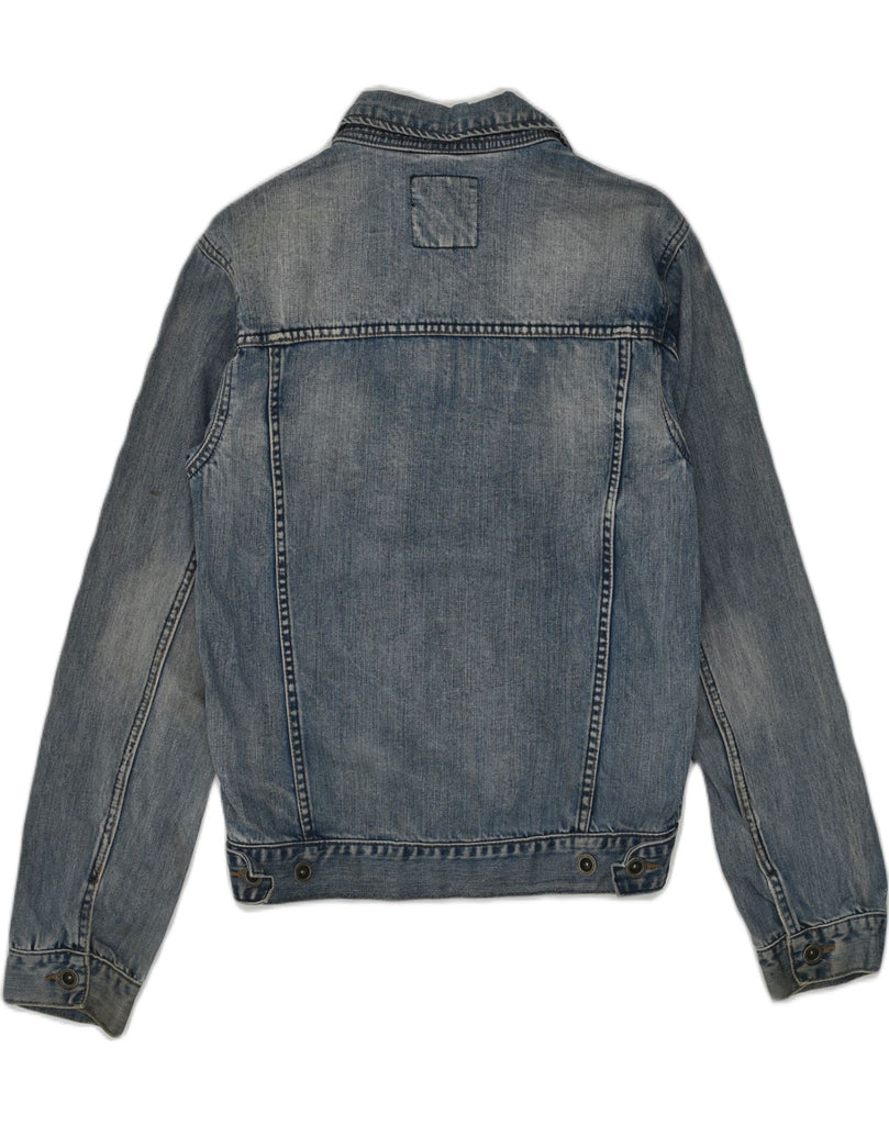 JACK & JONES Mens Denim Jacket UK 38 Medium Blue Cotton | Vintage Jack & Jones | Thrift | Second-Hand Jack & Jones | Used Clothing | Messina Hembry 