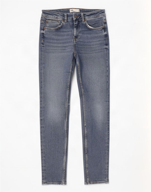 Zara Womens Slim Jeans EU 40 Medium W30 L28 Blue Cotton