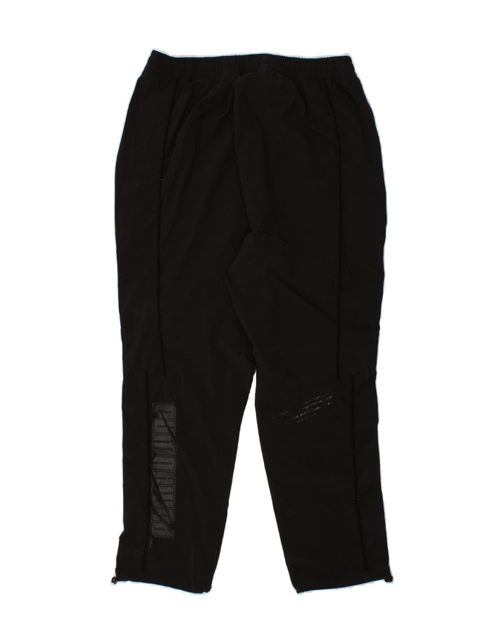 PUMA Mens Graphic Tracksuit Trousers Medium Black Polyester Vintage Puma and Second-Hand Puma from Messina Hembry 