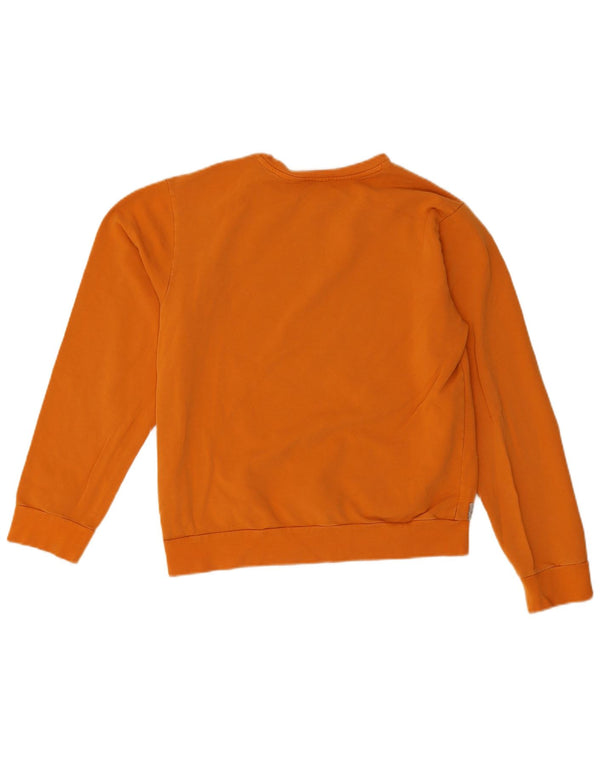Americanino Girls Graphic Sweatshirt Jumper 15-16 Years Orange Cotton