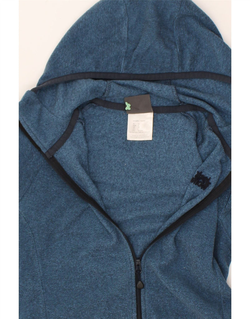 JACK WOLFSKIN Womens Zip Hoodie Sweater UK 8 Small Blue Polyester | Vintage Jack Wolfskin | Thrift | Second-Hand Jack Wolfskin | Used Clothing | Messina Hembry 