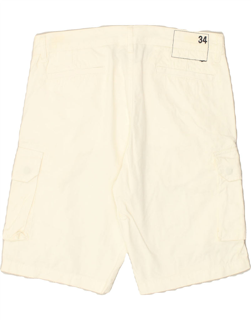 SUN68 Mens Cargo Shorts W34 Large Off White Cotton | Vintage Sun68 | Thrift | Second-Hand Sun68 | Used Clothing | Messina Hembry 