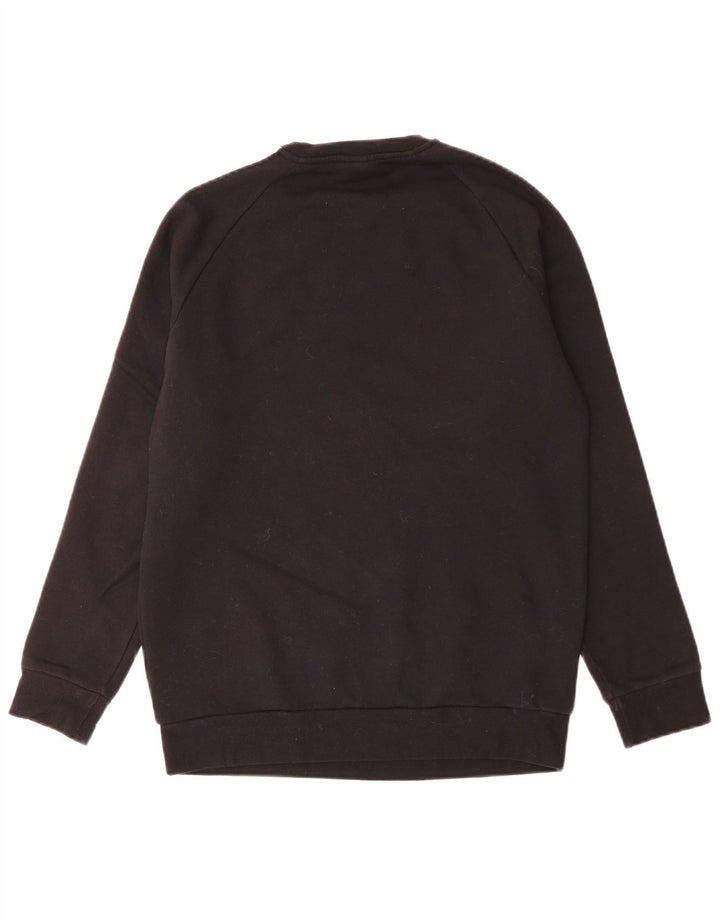 ADIDAS Womens Oversized Sweatshirt Jumper UK 0/2 XS Black Cotton