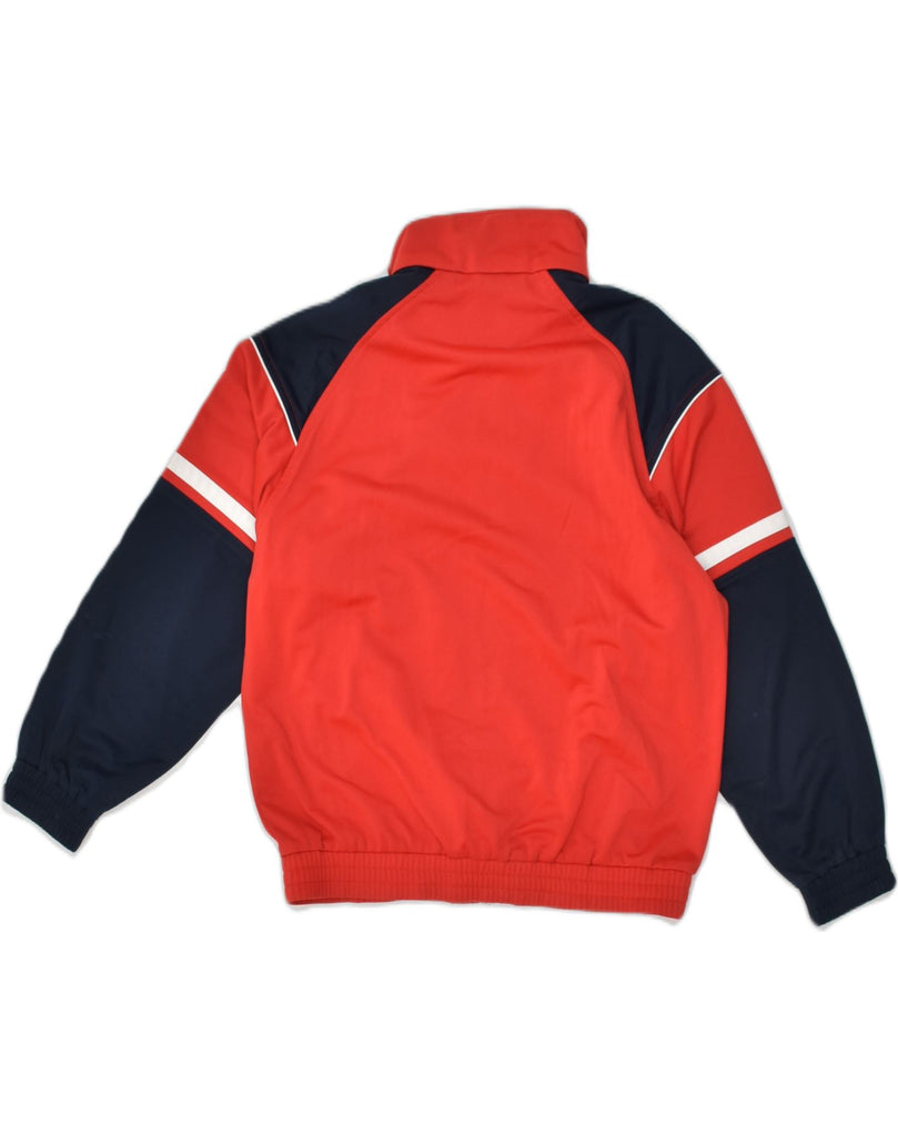 LOTTO Boys Tracksuit Top Jacket 11-12 Years Red Colourblock Polyester | Vintage Lotto | Thrift | Second-Hand Lotto | Used Clothing | Messina Hembry 