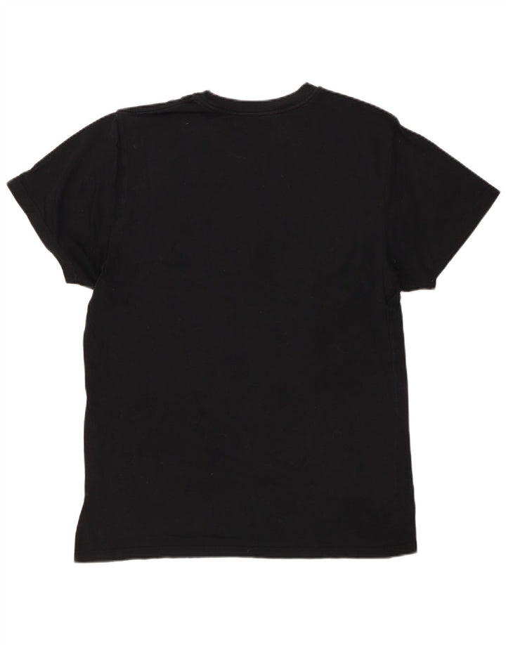 VANS Mens Custom Fit Graphic T-Shirt Top Medium Black Cotton