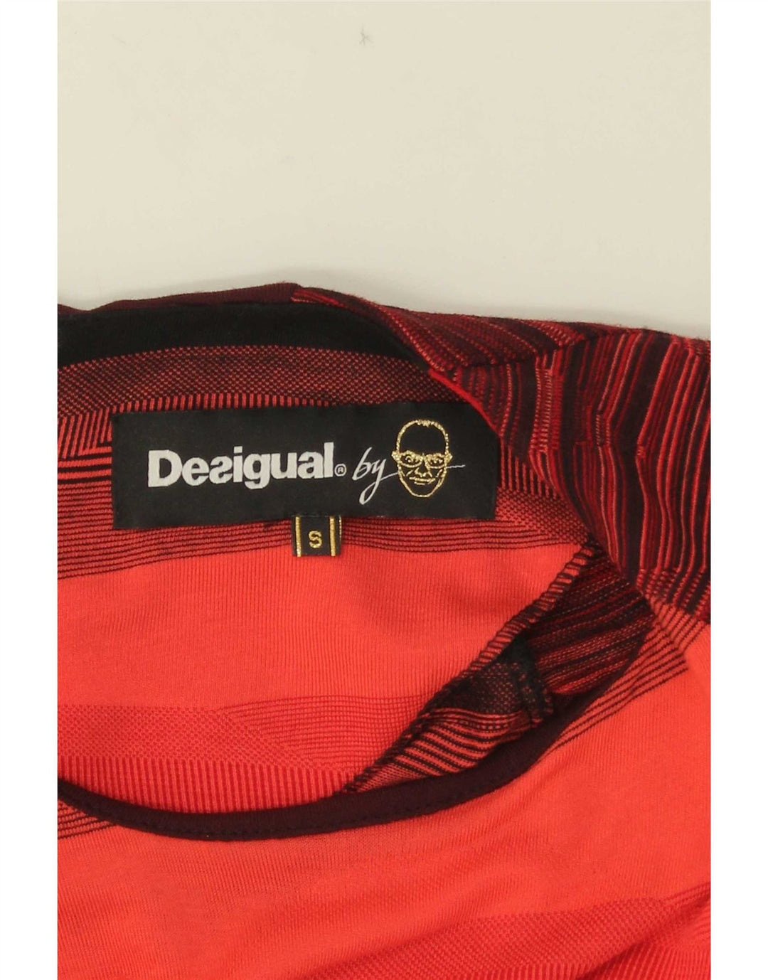 Desigual Womens Sheath Dress UK 10 Small Red Striped
