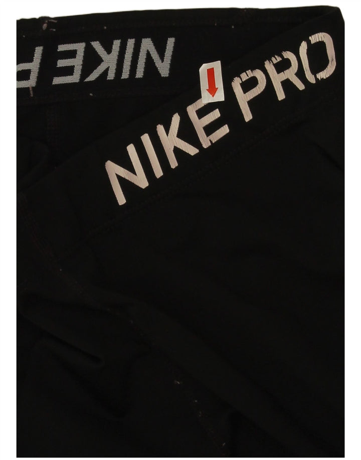 Nike Womens Dri Fit Graphic Leggings UK 8 Small  Black