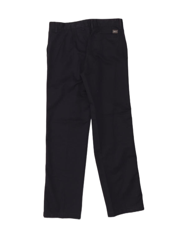 Joop Mens Straight Chino Trousers W34 L34 Navy Blue Cotton
