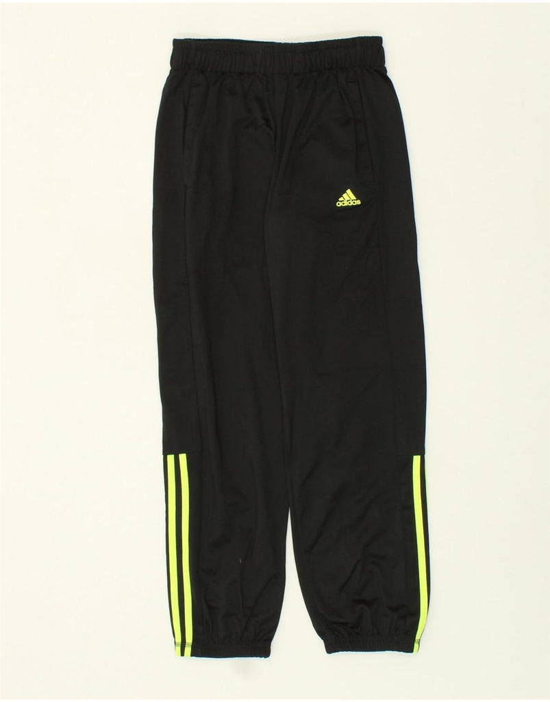 ADIDAS Boys Tracksuit Trousers Joggers 11-12 Years Black Colourblock | Vintage Adidas | Thrift | Second-Hand Adidas | Used Clothing | Messina Hembry 