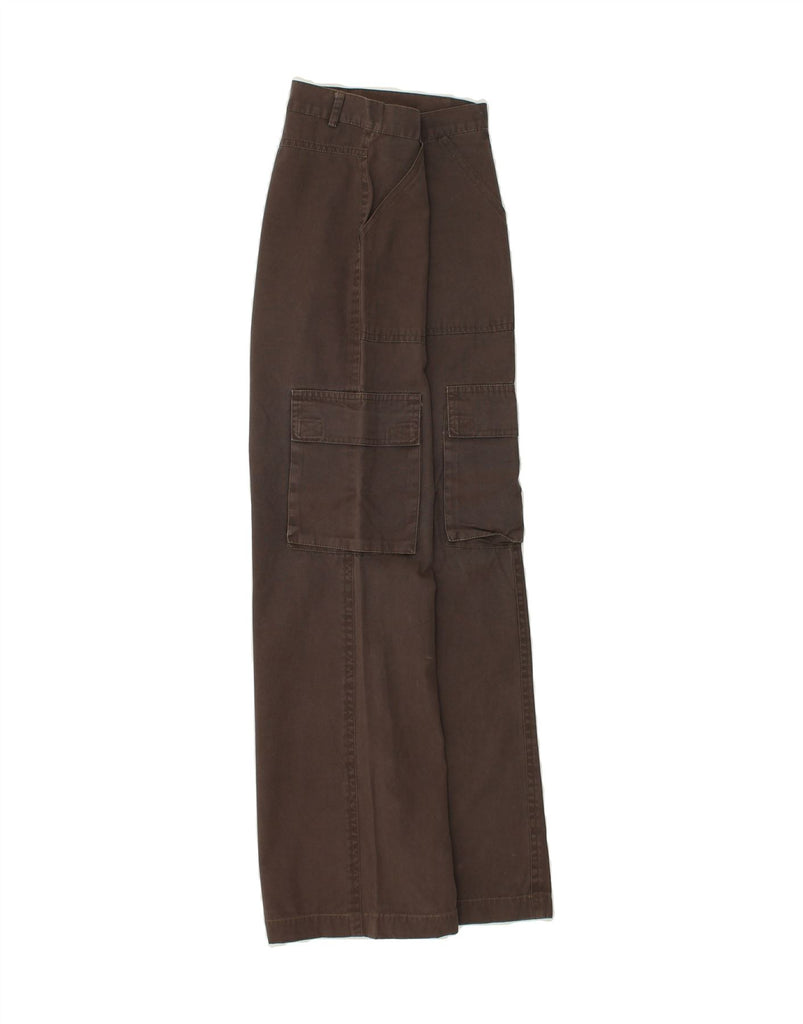 VINTAGE Womens Straight Cargo Trousers W28 L29 Brown Cotton | Vintage Vintage | Thrift | Second-Hand Vintage | Used Clothing | Messina Hembry 