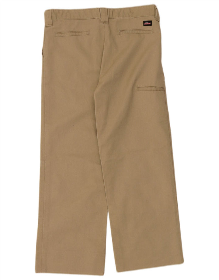 Dickies Boys Straight Cargo Trousers 13-14 Years W30 L25 Beige Polyester