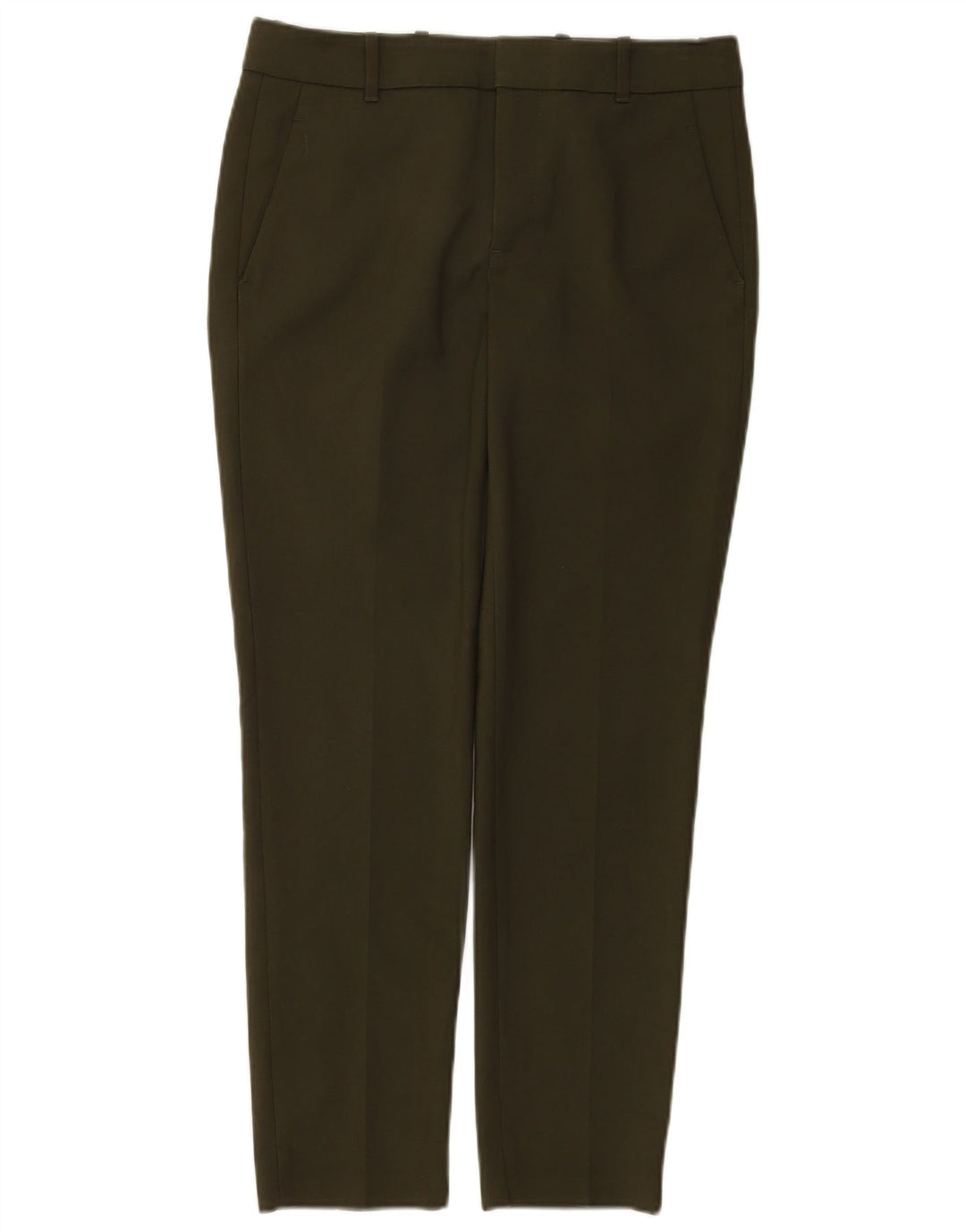 Zara Womens Slim Chino Trousers Small W26 L28 Green