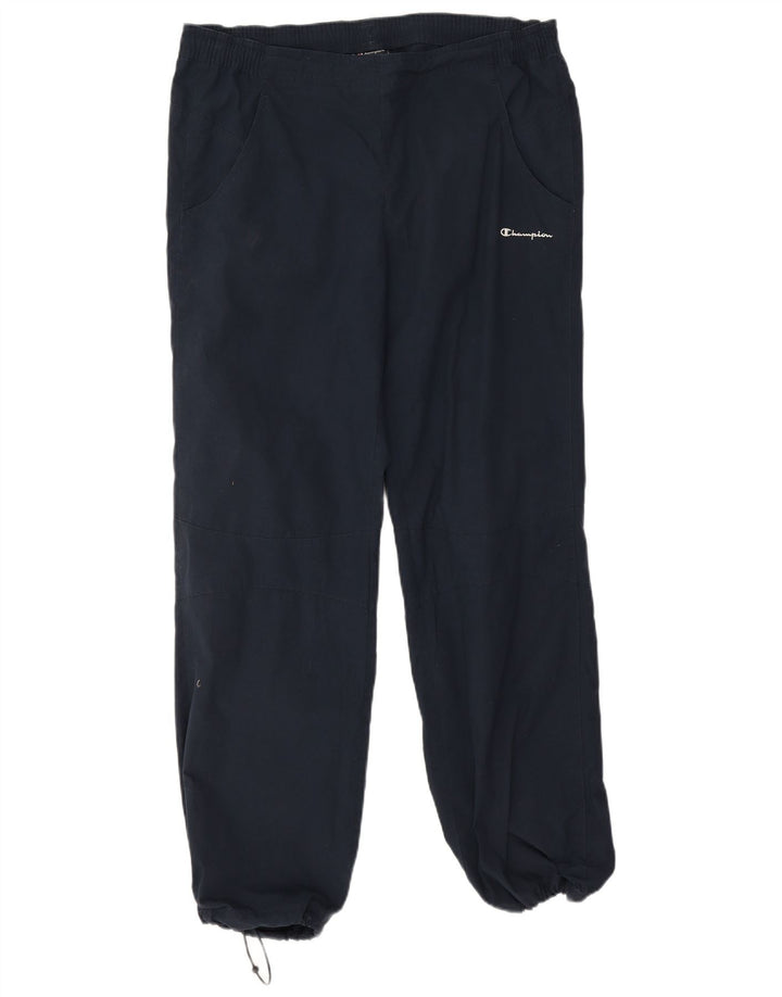 Champion Mens Tracksuit Trousers Joggers Medium  Navy Blue Cotton