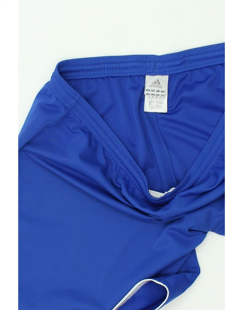 ADIDAS Mens Sport Shorts Large Blue Polyester | Vintage Adidas | Thrift | Second-Hand Adidas | Used Clothing | Messina Hembry 