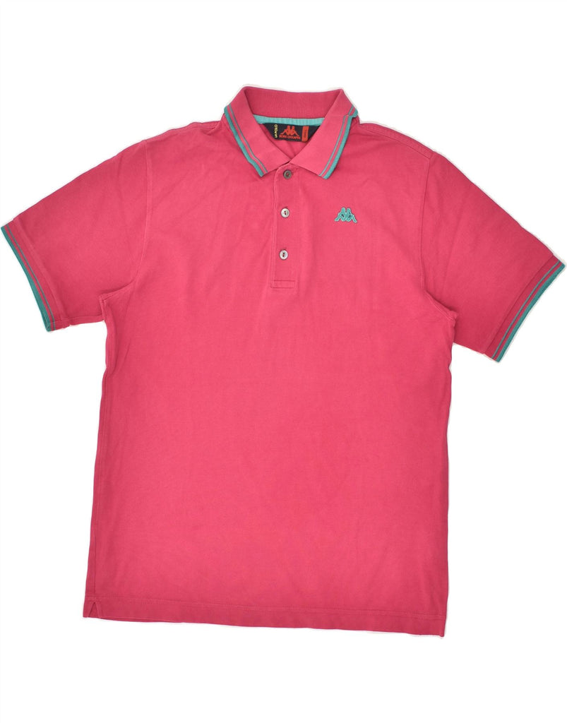 KAPPA Mens Polo Shirt Small Pink Cotton | Vintage Kappa | Thrift | Second-Hand Kappa | Used Clothing | Messina Hembry 