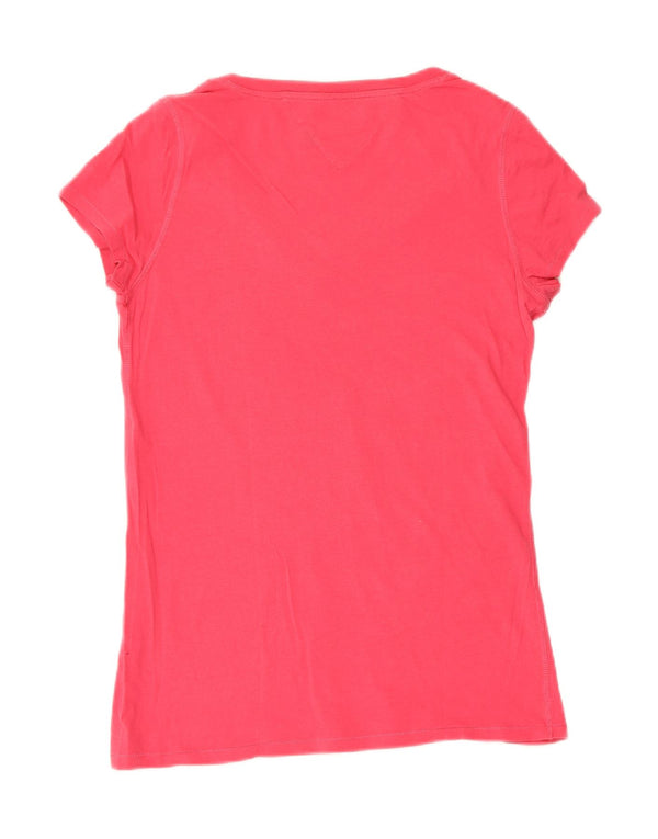Tommy Hilfiger Womens T-Shirt Top UK 14 Large Pink