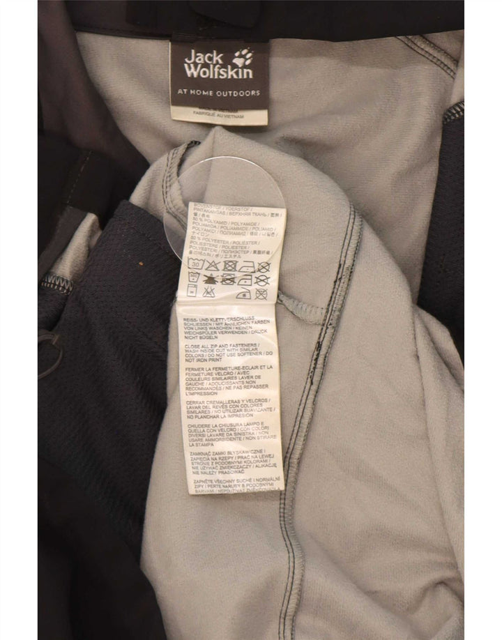 Jack Wolfskin Mens Windbreaker Jacket UK 36/38 Medium Black Polyamide
