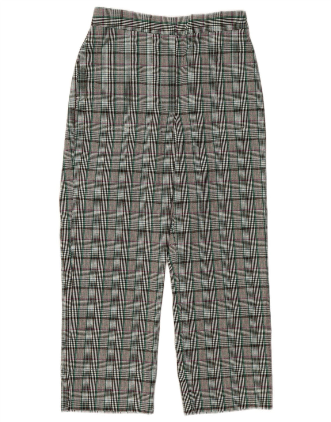 MARKS & SPENCER Womens Cropped Trousers UK 8 Small W28 L24 Grey