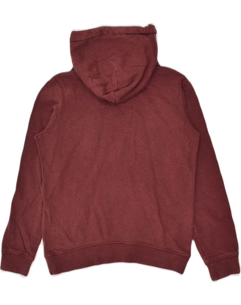 JACK WILLS Womens Loose Fit Graphic Hoodie Jumper UK 10 Small Burgundy | Vintage Jack Wills | Thrift | Second-Hand Jack Wills | Used Clothing | Messina Hembry 