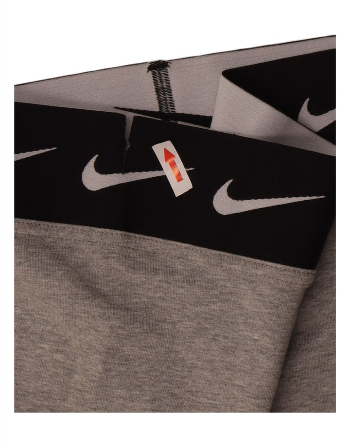 Nike Womens Graphic Leggings UK 14 Large Grey Cotton