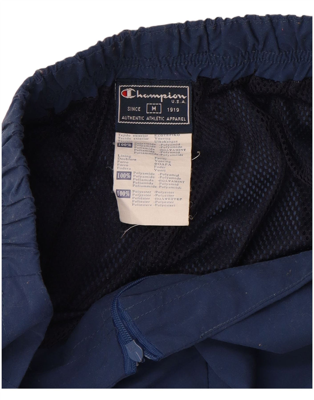 CHAMPION Womens High Waist Waterproof Trousers UK 14 Medium  Navy Blue