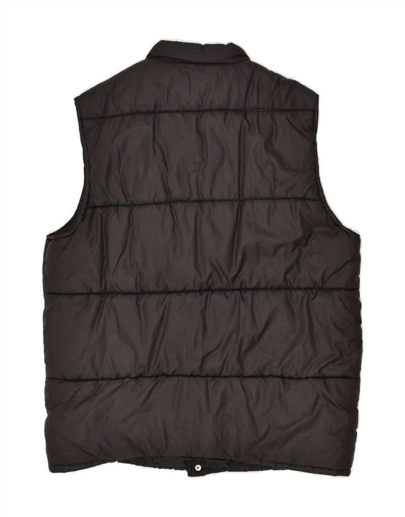 VINTAGE Mens Padded Gilet UK 42 XL Black | Vintage Vintage | Thrift | Second-Hand Vintage | Used Clothing | Messina Hembry 