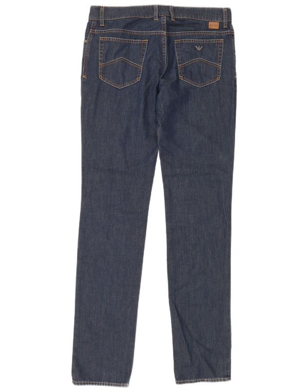ARMANI JUNIOR Boys Slim Jeans 15-16 Years W32 L33 Blue Cotton
