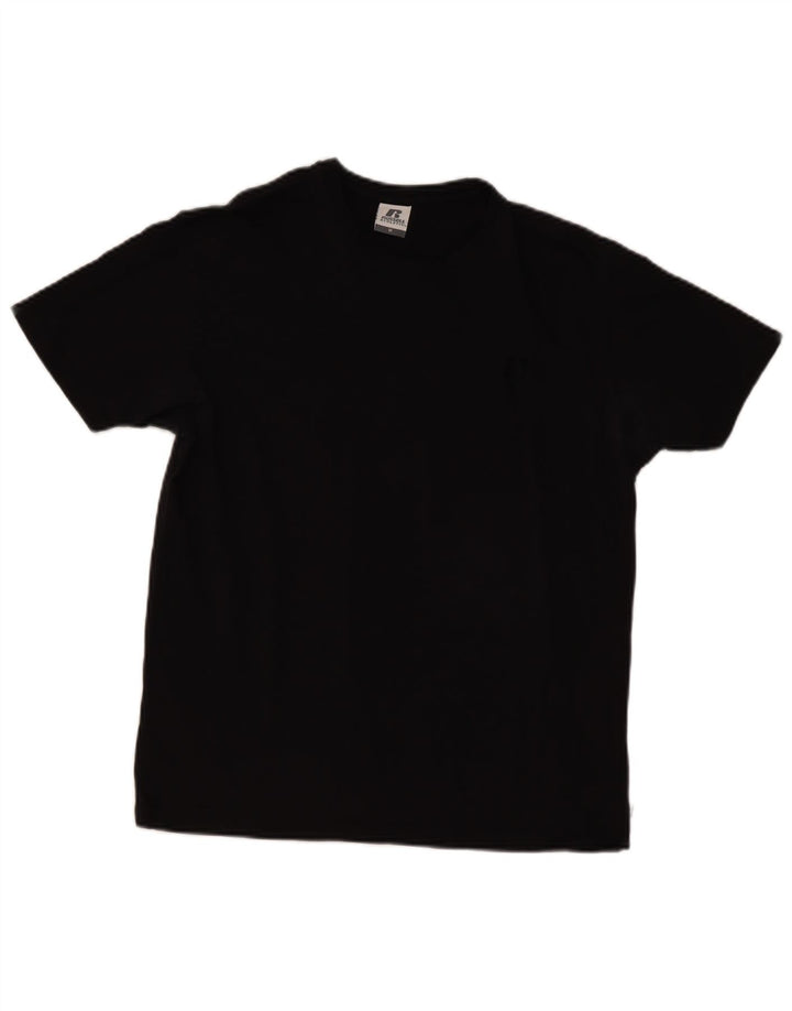 Russell Athletic Mens T-Shirt Medium Black Cotton