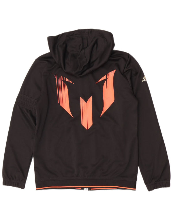 Adidas Boys MESSI Hoodie Jumper 11-12 Years Black Tie Dye Sports