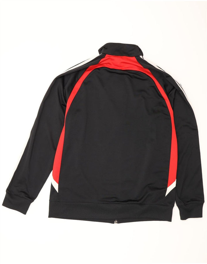 Adidas Mens Tracksuit Top Jacket UK 44/46 Large Black Colourblock Polyester