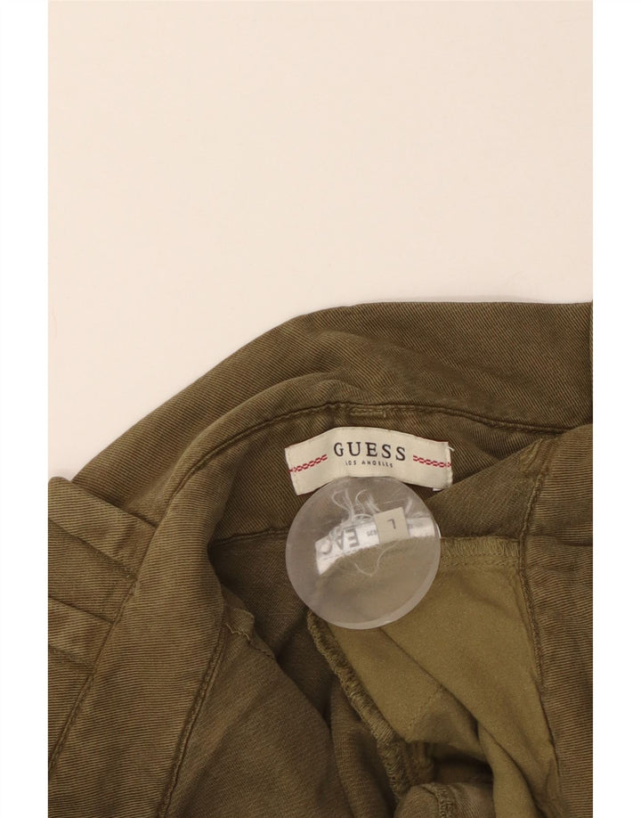 Guess Womens High Waist Hot Pants Large W34  Khaki