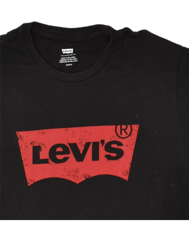 LEVI'S Mens Graphic T-Shirt Top Small Black Cotton | Vintage Levi's | Thrift | Second-Hand Levi's | Used Clothing | Messina Hembry 