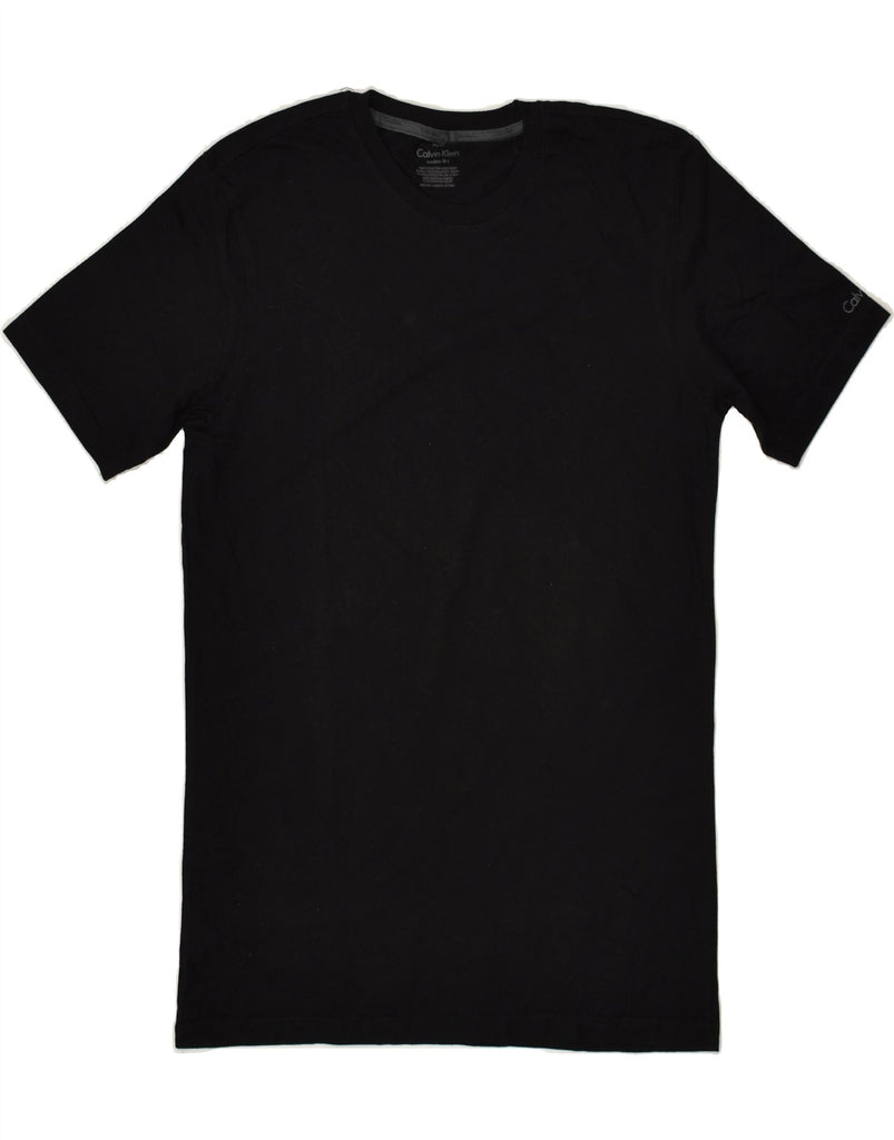 CALVIN KLEIN Mens Modern Fit T-Shirt Top Medium Black Cotton Vintage Calvin Klein and Second-Hand Calvin Klein from Messina Hembry 