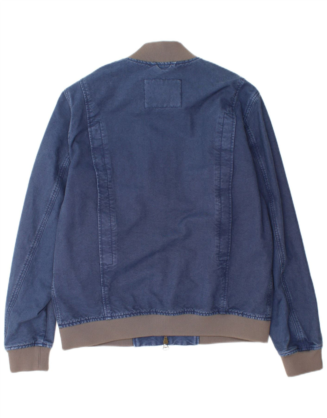 Jeckerson Mens Denim Jacket UK 40 Large Navy Blue Cotton