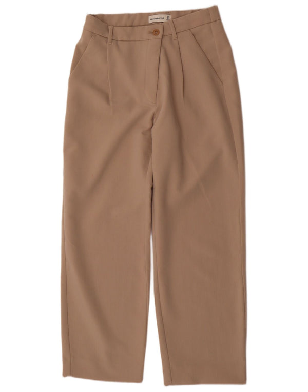 Abercrombie & Fitch Womens Chino Trousers US 6 Medium W28 L28 Beige
