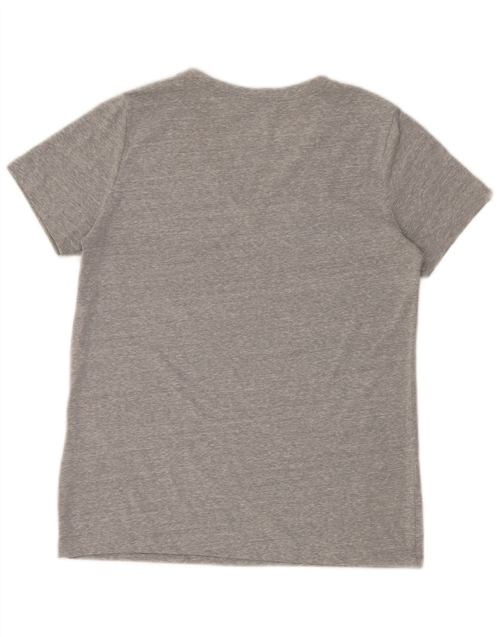 Converse Womens Classic Fit T-Shirt Top UK 10 Small Grey Flecked