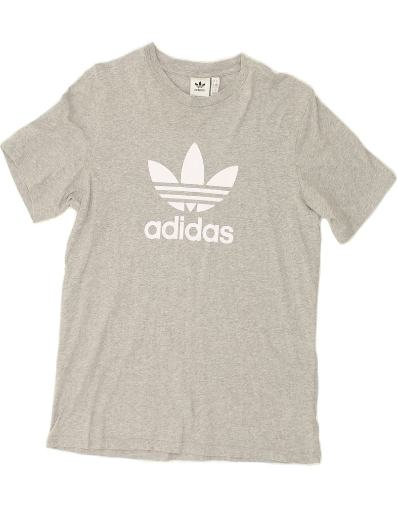 ADIDAS Mens Graphic T-Shirt Top Medium Grey Cotton | Vintage Adidas | Thrift | Second-Hand Adidas | Used Clothing | Messina Hembry 