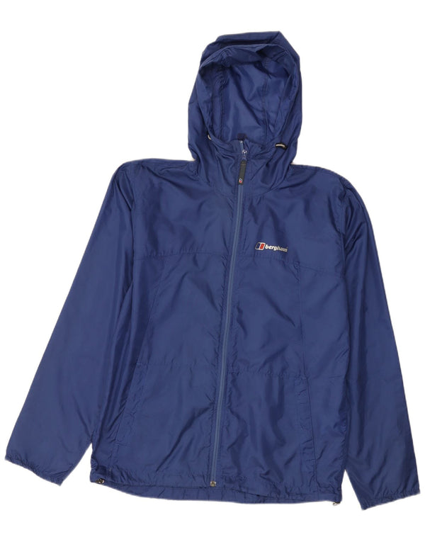 Berghaus Mens Rain Jacket UK 38 Medium Navy Blue Polyamide