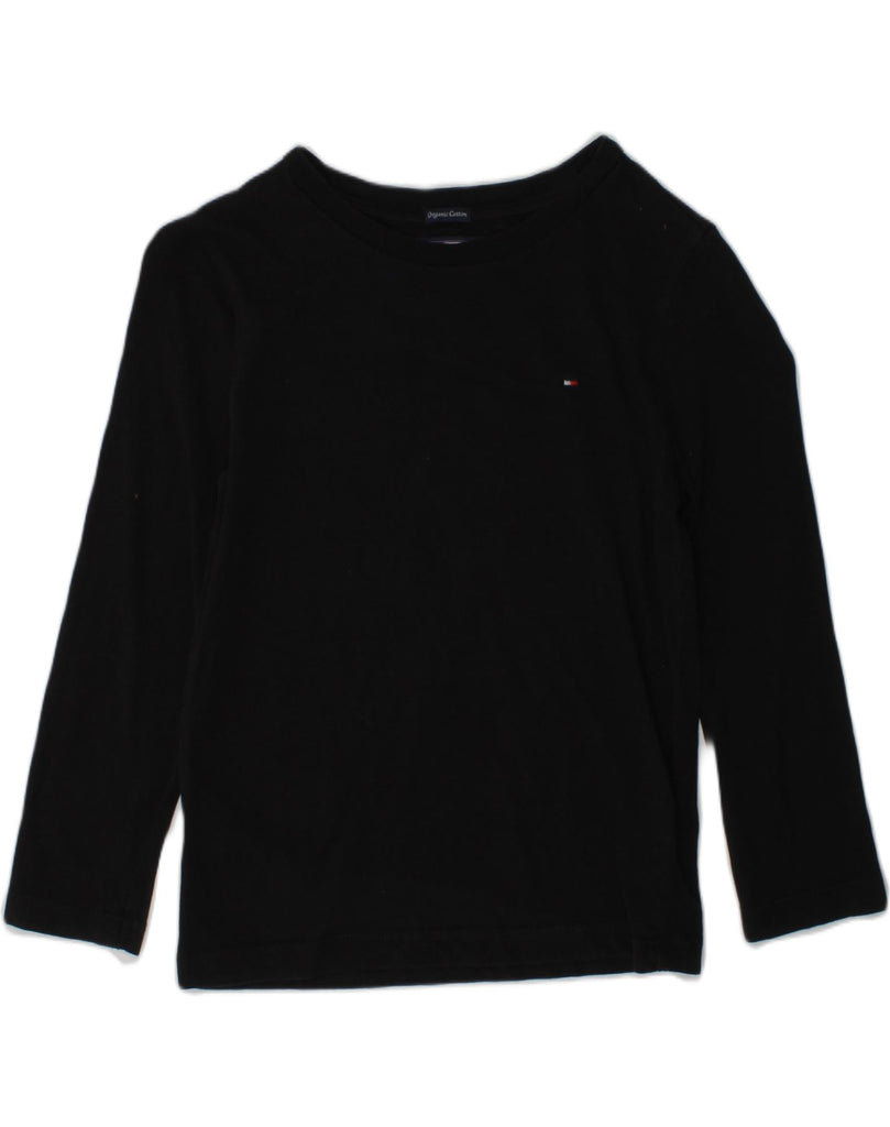 TOMMY HILFIGER Boys Top Long Sleeve 4-5 Years Black Cotton | Vintage Tommy Hilfiger | Thrift | Second-Hand Tommy Hilfiger | Used Clothing | Messina Hembry 