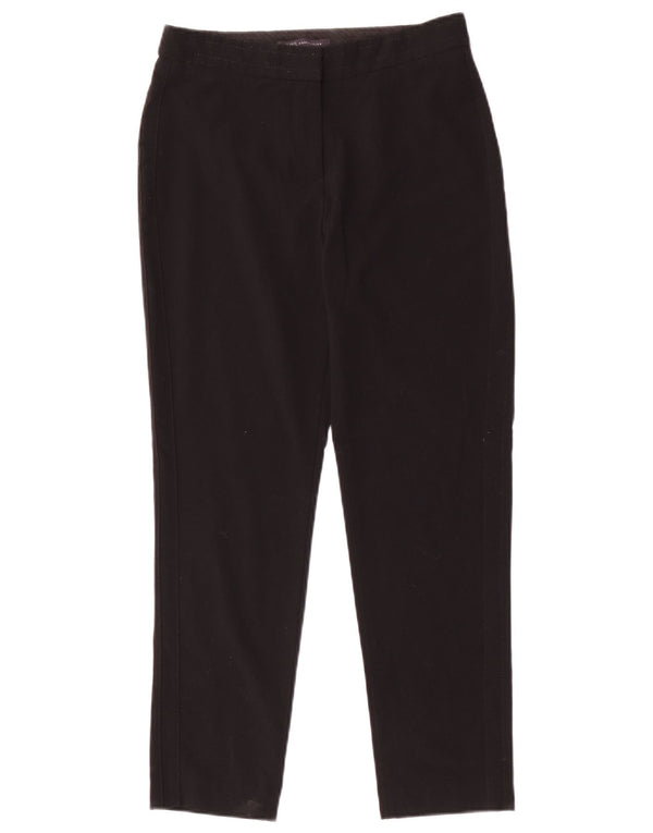 Marks & Spencer Womens Slim Suit Trousers UK 8 Small W26 L26 Black