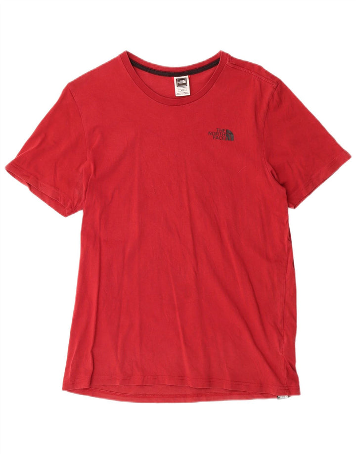 THE NORTH FACE Mens Graphic T-Shirt Top Medium Red Cotton