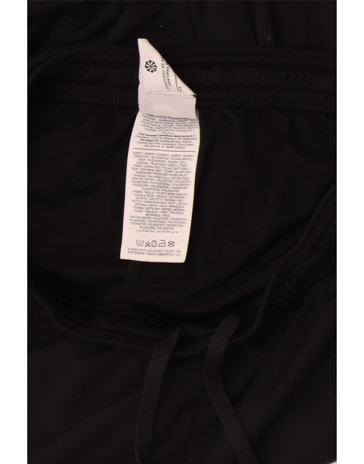 Nike Mens Dri Fit Tracksuit Trousers Small Black Colourblock Polyester