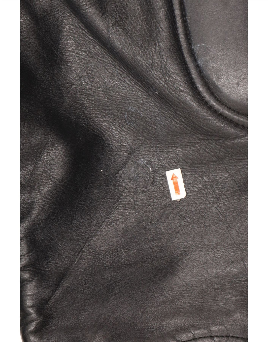 VINTAGE Mens Biker Leather Trousers W32 L23 Black