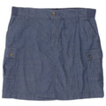 Lee Womens Cargo Skirt W34 Large  Grey