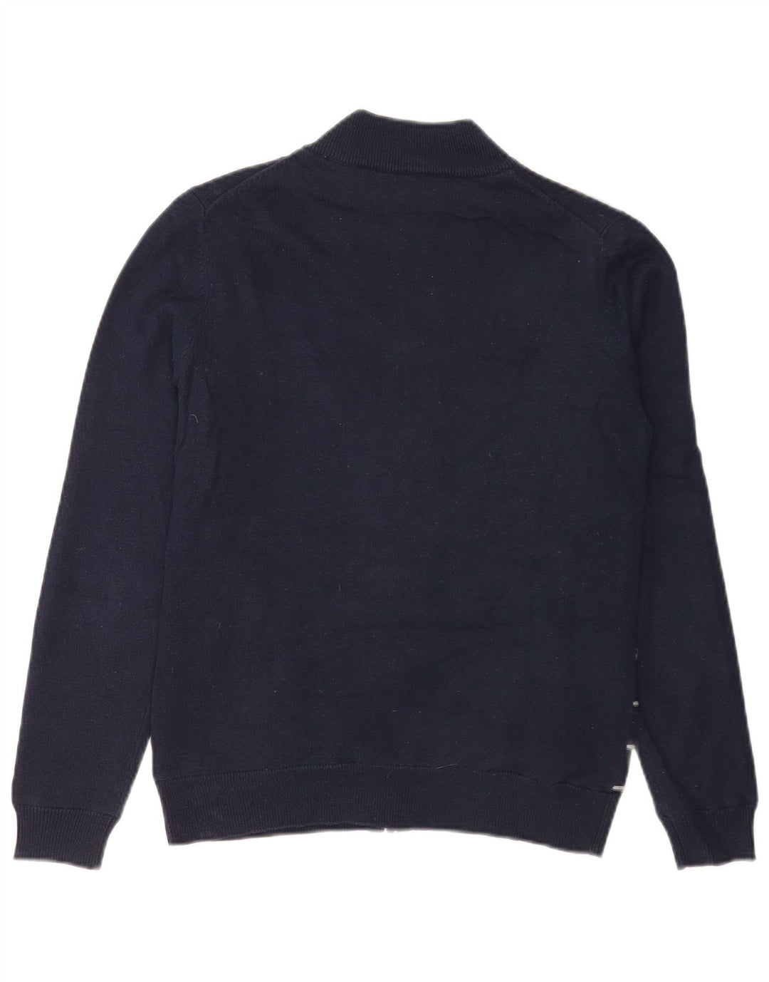 Calvin Klein Womens Cardigan Sweater UK 12 Medium Navy Blue Striped