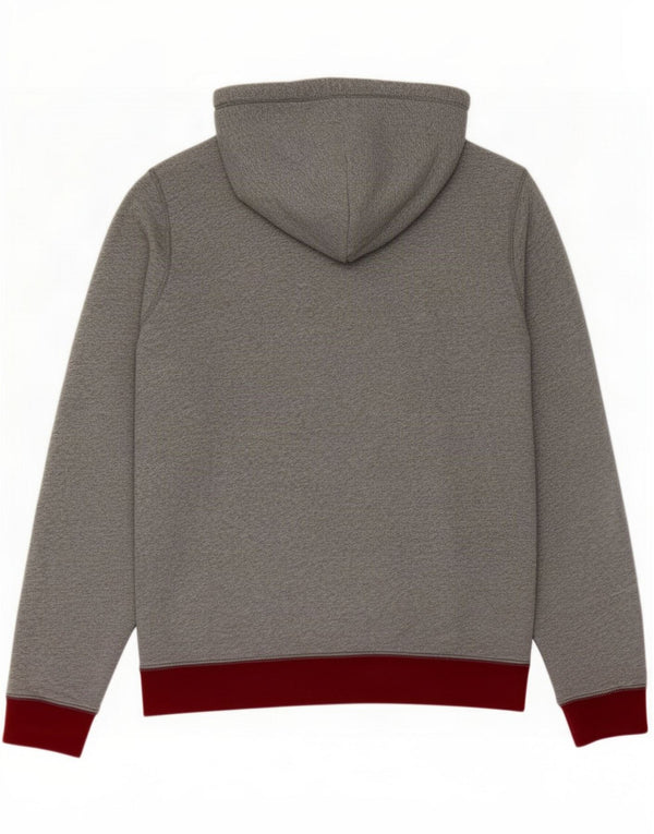 Abercrombie & Fitch Mens Graphic Regular Fit Hoodie Jumper XL Grey Cotton