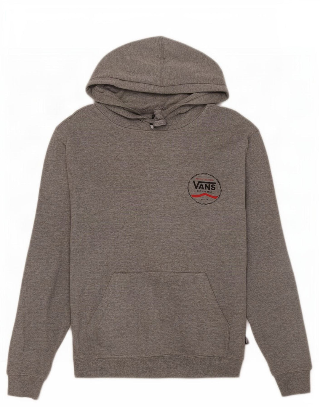 Vans Mens Graphic Hoodie Jumper Small Grey Flecked