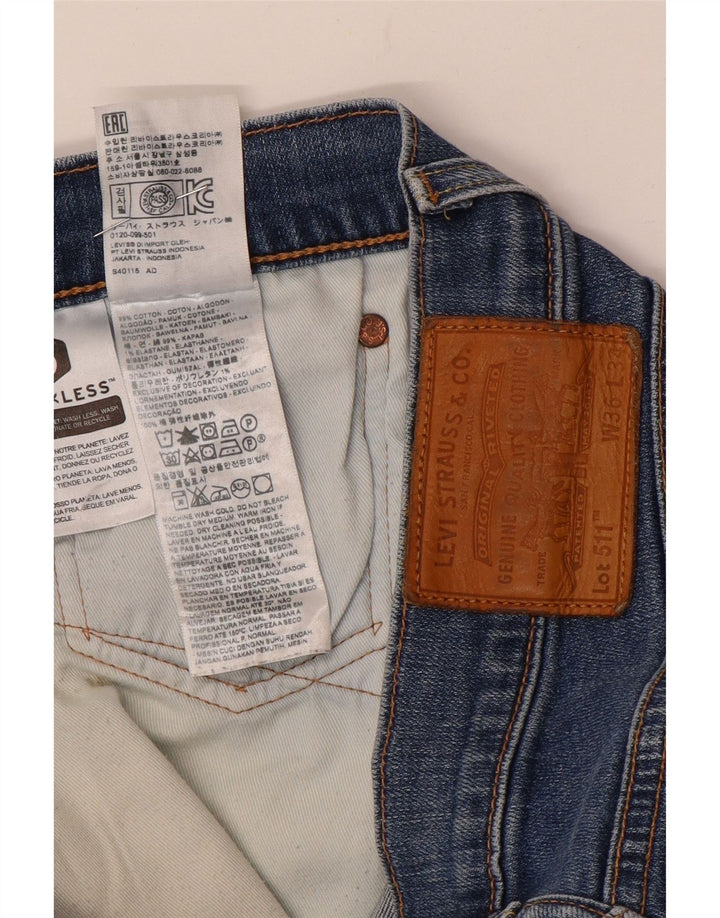 Levi's Mens 511 Slim Jeans W36 L32 Blue Cotton