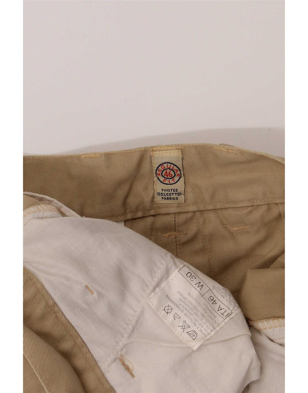 Vintage Mens Regular Cargo Shorts W30 Medium Khaki Cotton