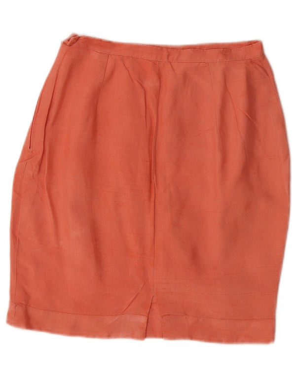 Vintage Womens Pencil Skirt W24 XS Pink